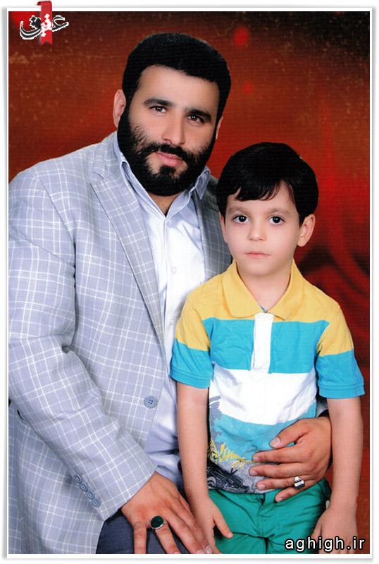عکس سیدمهدی میرداماد و پسرش
