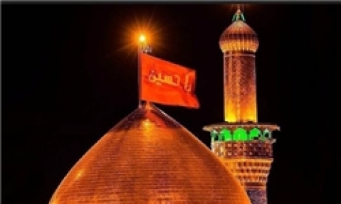 نصب گنبد جدید حرم امام حسین(ع)