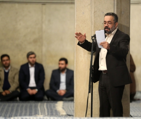 مداحی حاج محمود کریمی در محضر رهبر انقلاب