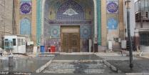باب القبله حرم امامین عسکریین (ع) سنگفرش میشود+ عکس