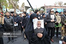 مراسم تشییع پیکر ۲۰۰ شهید گمنام دوران دفاع مقدس در تهران