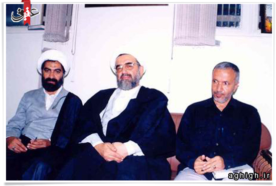 استاد جاودان و حاج ماشاالله عابدی در اعتکاف مسجد دانشگاه تهران