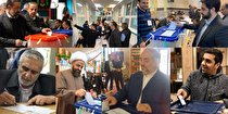 حضور مداحان و سخنرانان پای صندوق رأی + تصاویر