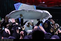وداع با پیکر شهید مدافع حرم مجید قربانخانی در معراج شهدای تهران