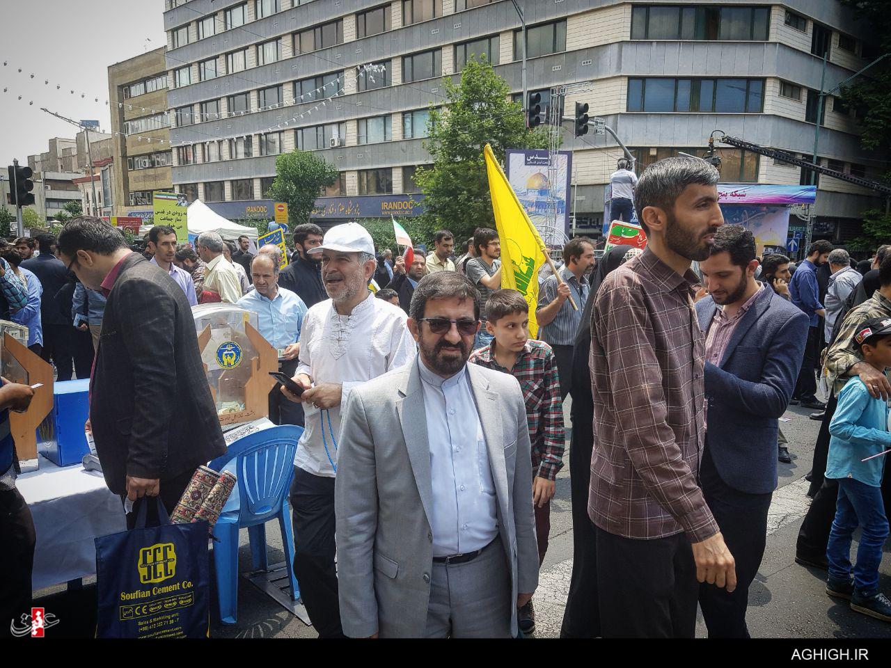 حاج مرتضی طاهری در راهپیمایی روز قدس
