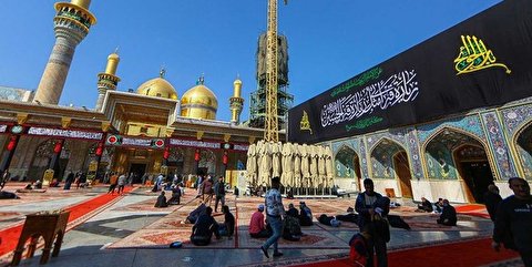 حرم امامین جوادین(ع) سیاهپوش شد