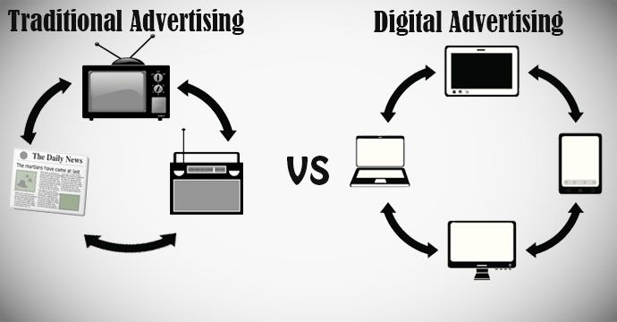مقایسه تبلیغات آنلاین و تبلیغات سنتی