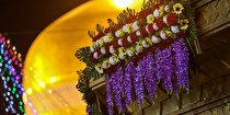گلآرایی و چراغانی حرم امام رضا(ع)+تصاویر