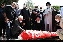مراسم تدفین خادم الحسین (ع) حاج مسعود پورمشیر