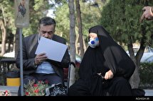 حضور حاج محمود کریمی در گلزار شهدای فاطمیون مشهد