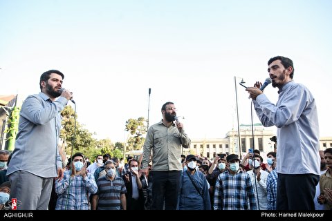 جشن خیابانی دهه کرامت (چهارپایه خوانی)+فیلم