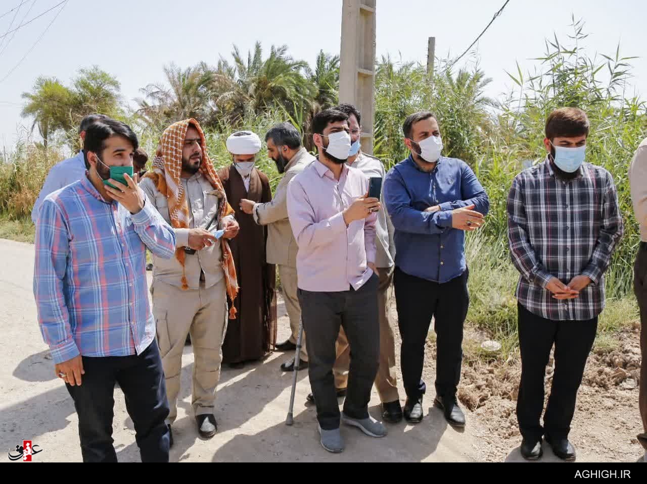 بازدید جمعی از ستایشگران مذهبی کشور از روستاهای محروم خوزستان+عکس و فیلم