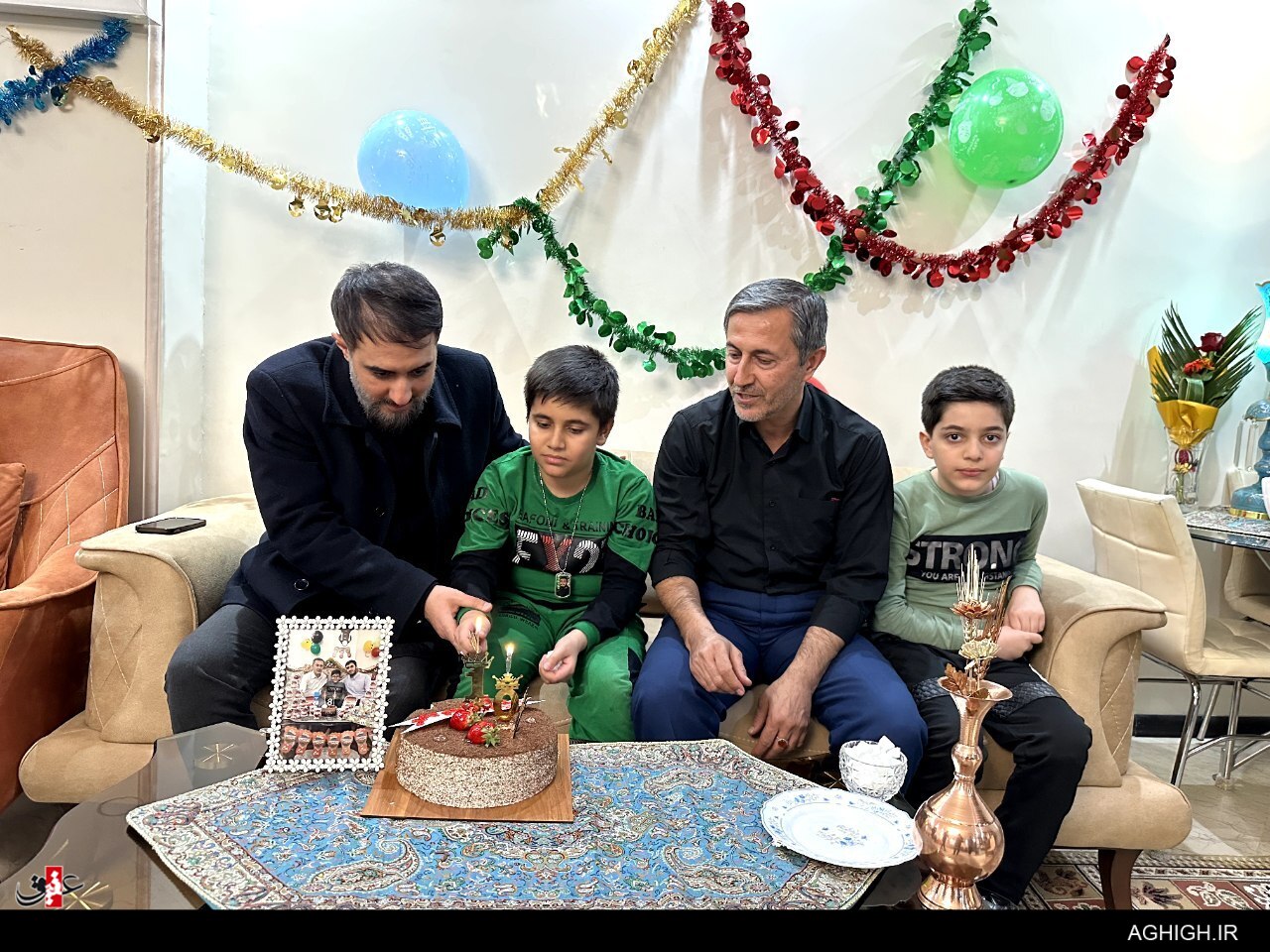 جشن تولد برادر شهید آرمان علی وردی با حضور پویانفر