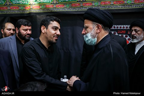 مراسم عزاداری شب عاشورای حسینی با حضور رئیس جمهور