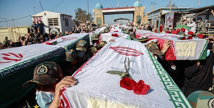 استقبال از پیکر پاک 100 شهید تازه تفحص شده دوران دفاع مقدس