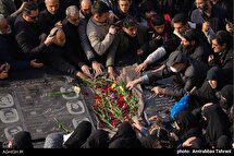 مراسم تدفین پیکر شهید سید رضی موسوی در امامزاده صالح(ع)