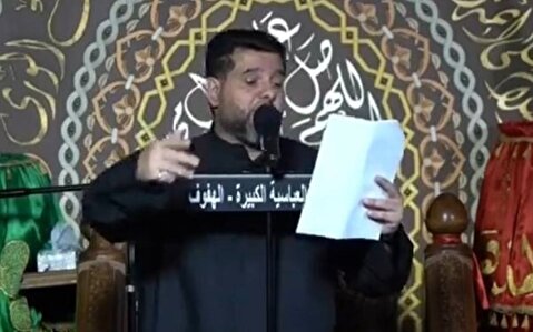 بازخوانی نوحه «ای اهل حرم میر و علمدار نیامد» توسط مداح عراقی