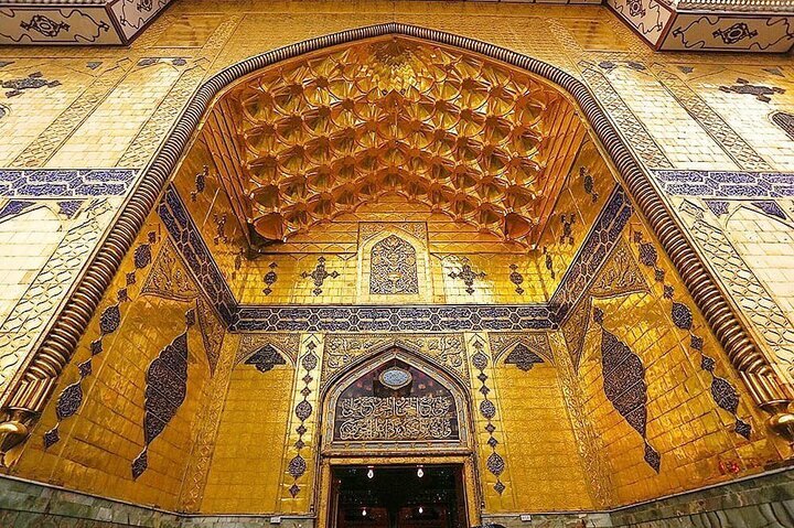 ایوان طلای نجف به مناسبت ولادت امیرالمومنین (ع) رونمایی می‌شود