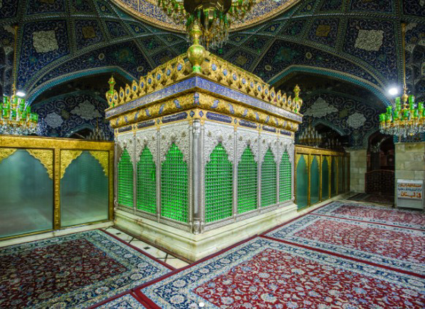 حرم خالی از زائر حضرت رقیه (س) در روز میلادش