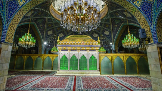 حرم خالی از زائر حضرت رقیه (س) در روز میلادش