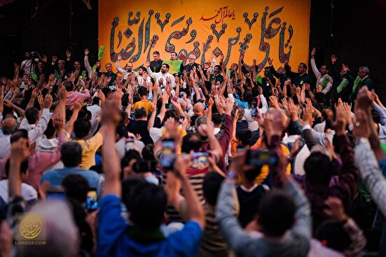 مراسم جشن ولادت امام رضا(ع) در هیئت ریحانةالحسین(س)
