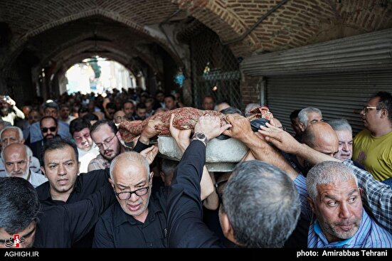تشییع پیکر حاج قاسم قنات آبادی