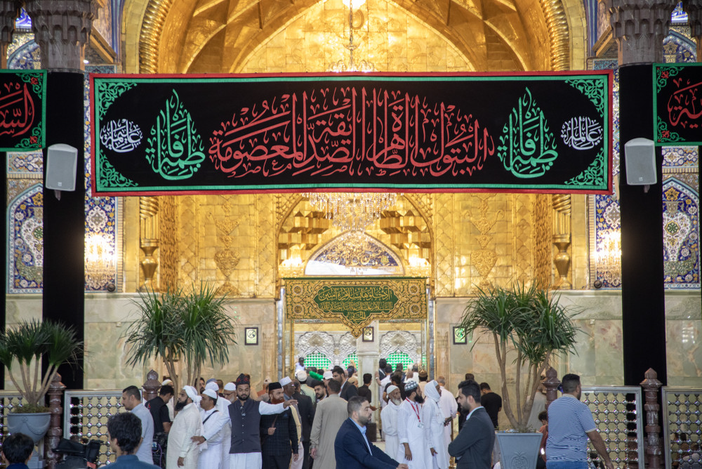 حرم امام حسین‌(ع) در سوگ فاطمیه+عکس