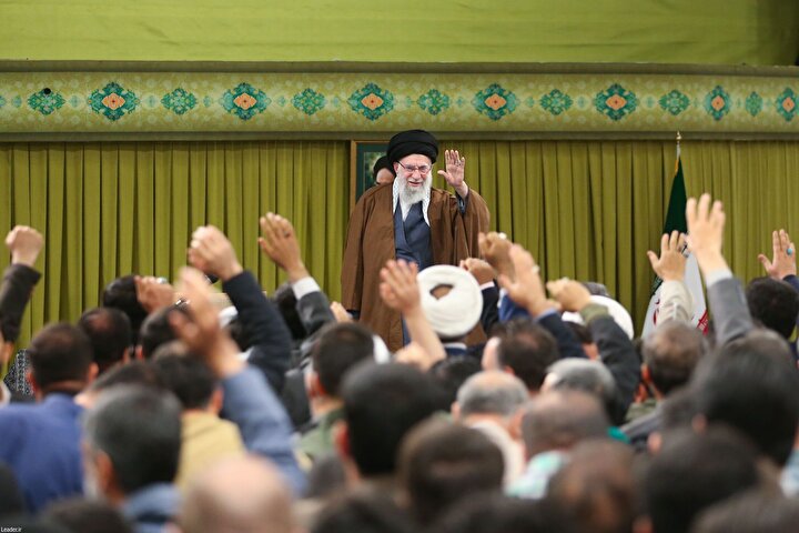 جشن میلاد حضرت زهرا(س) در حسینیه امام خمینی(ره) با حضور رهبر انقلاب