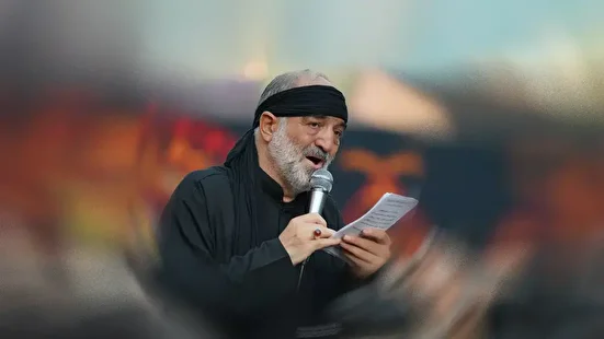 حضور کربلایی نریمان پناهی در بیت شهیدان عماد و جهاد مغنیه