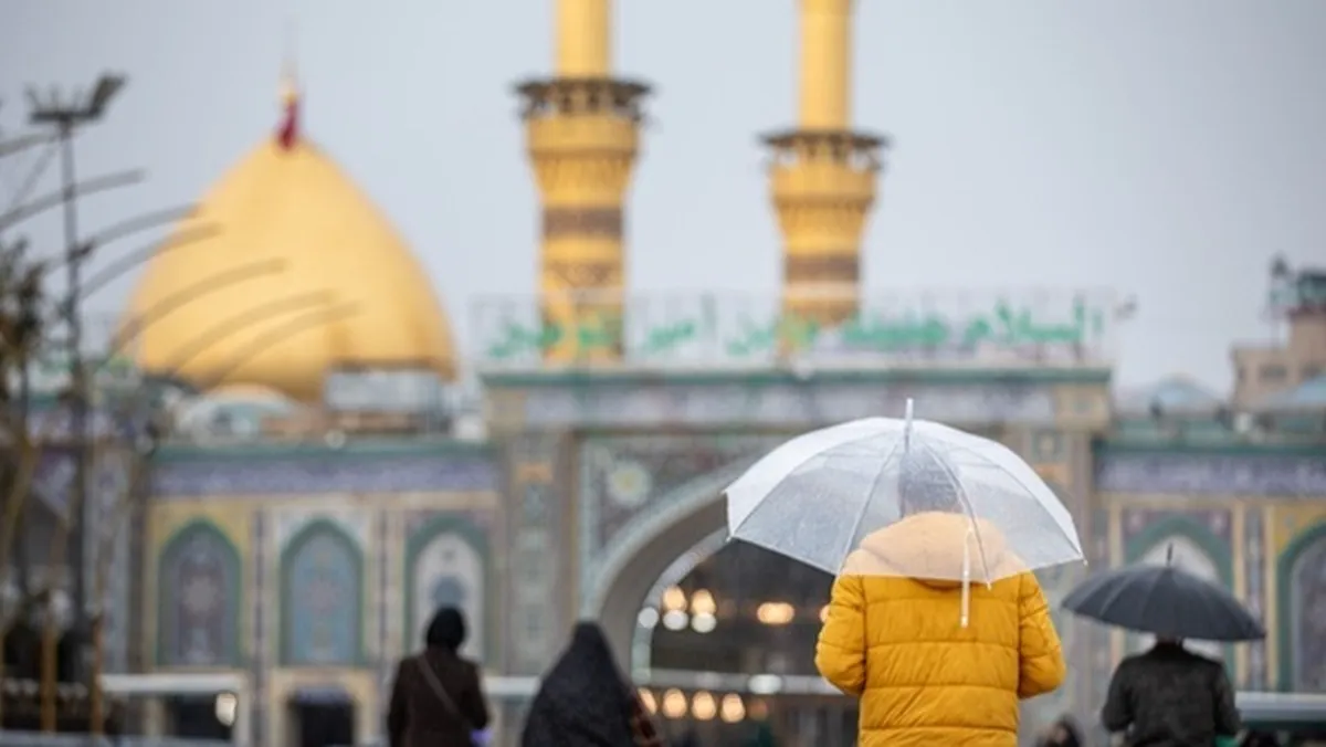 بین‌الحرمین بارانی شد +عکس