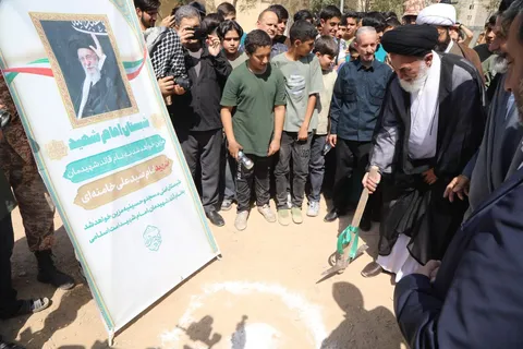 آیین کلنگ زنی مسجد و حسینیه حضرت علی اکبر(ع) شهرری
