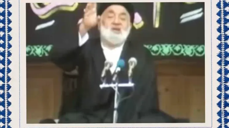روضه خوانی مرحوم کوثری در حضور رهبر انقلاب در روز عاشورا سال ۱۳۶۹