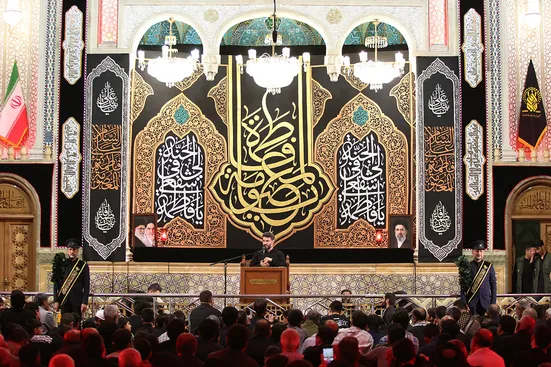 عزاداری شب رحلت حضرت معصومه(س) در حرم مطهر ایشان