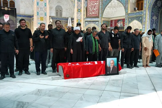 تدفین پیکر حاج مهدی آصفی در آرامگاه شیخان قم
