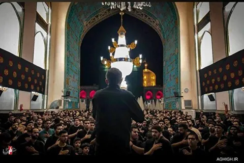 عزداری دهه دوم محرم در حرم امام رضا(ع)
