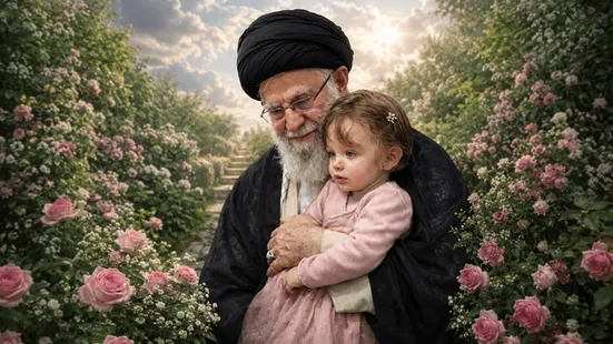 نوه خردسال رهبر شهید در کجا به خاک سپرده شد؟ + فیلم