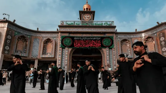 دسته‌های عزاداری فاطمیه در کربلا راه افتاد