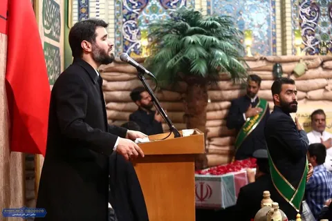 افتتاح حسینیه شهدا و وداع با پیکر مطهر شهید گمنام