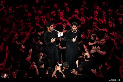 شب اول دهه اول محرم در هیئت فاطمیون قم