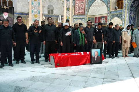 تدفین پیکر حاج مهدی آصفی در آرامگاه شیخان قم