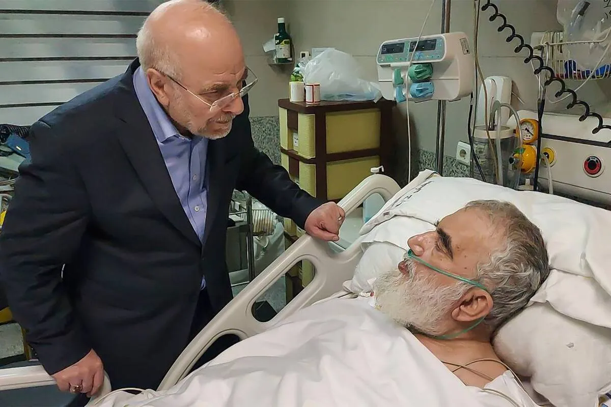 عیادت رئیس مجلس شورای اسلامی از آیت الله جاودان
