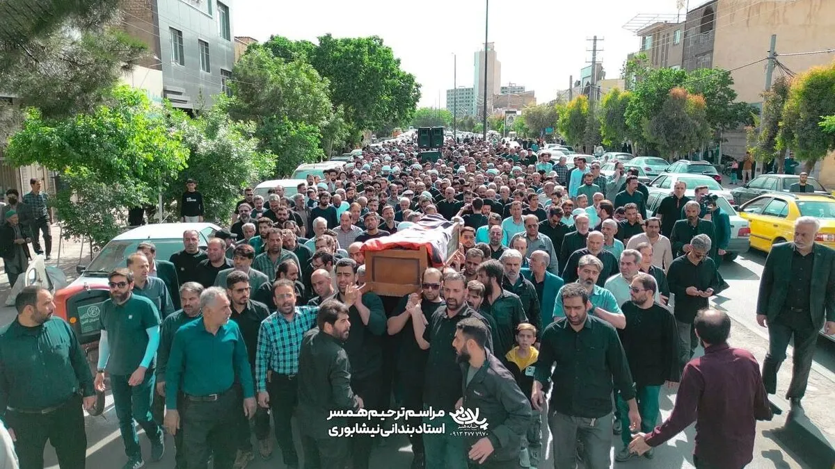 مراسم تشییع و ترحیم همسر حجت‌الاسلام بندانی نیشابوری