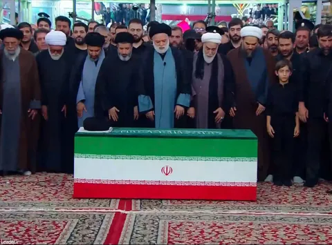 تشییع پیکر مطهر قائد شهید انقلاب اسلامی در مشهد مقدس