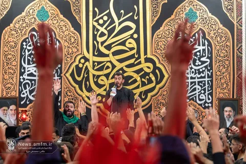 دومین محفل عزاداری شب رحلت بانوی کرامت در حرم مطهر قم