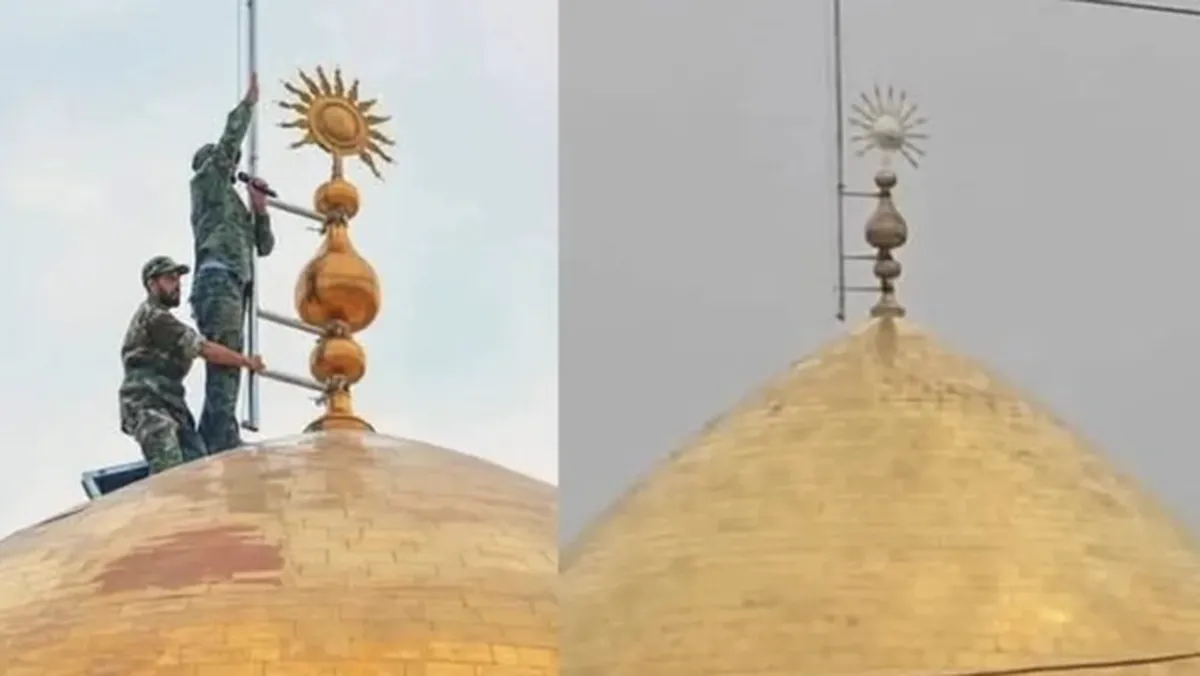 الجولانی به پرچم‌ حرم حضرت زینب (س) هم رحم نکرد