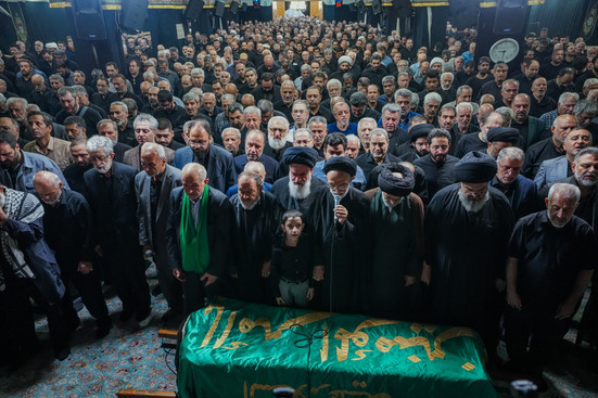 تشییع پیکر حاج مهدی آصفی از حسینیه انصارالحسین(ع) تهران