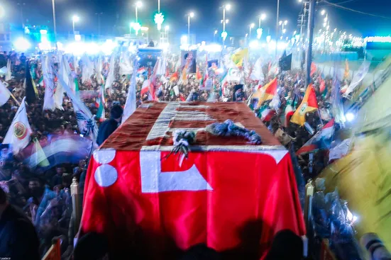 تشییع پیکر مطهر امام مجاهد شهید در کربلای معلی