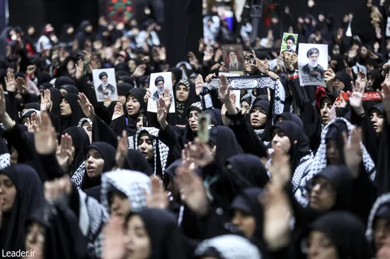 مراسم عزاداری اربعین هیأت‌های دانشجویی در جوار محل شهادت رهبر انقلاب